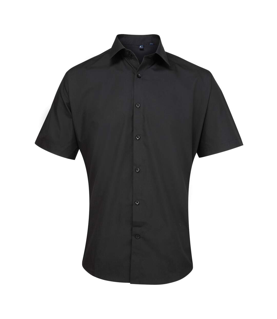 Premier Mens Supreme Heavy Poplin Short Sleeve Work Shirt (Black) - UTRW2815