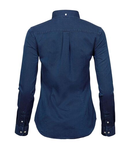 Tee Jays Womens/Ladies Twill Shirt (Indigo) - UTBC5385