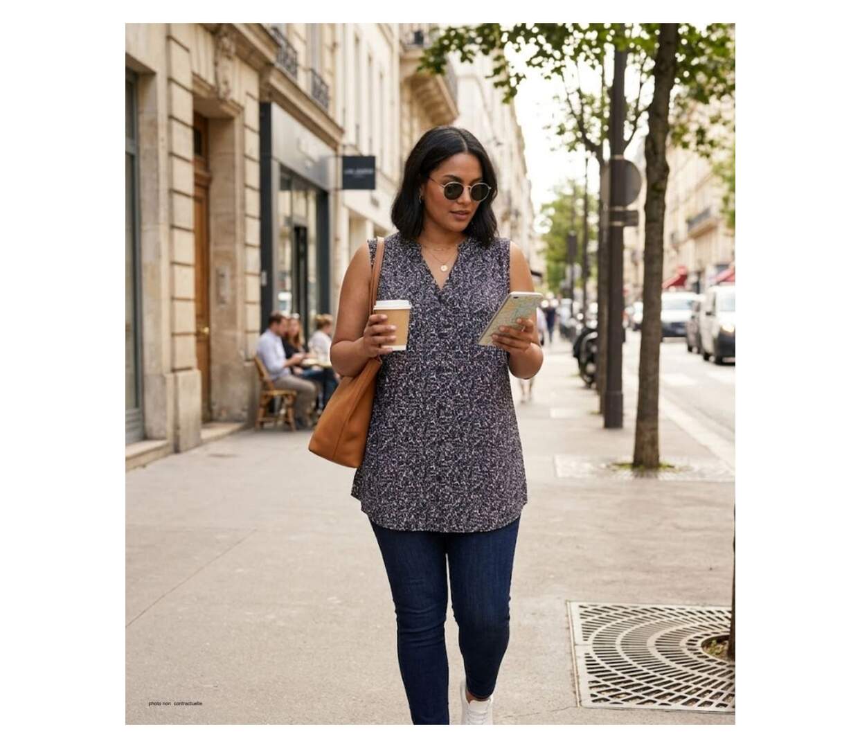 MAYFLOWER VODKA1 Chemisier sans manches – La fluidité de la viscose pour un look estival chic-5