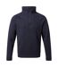 Mens wole quarter zip fleece top blue navy marl Craghoppers