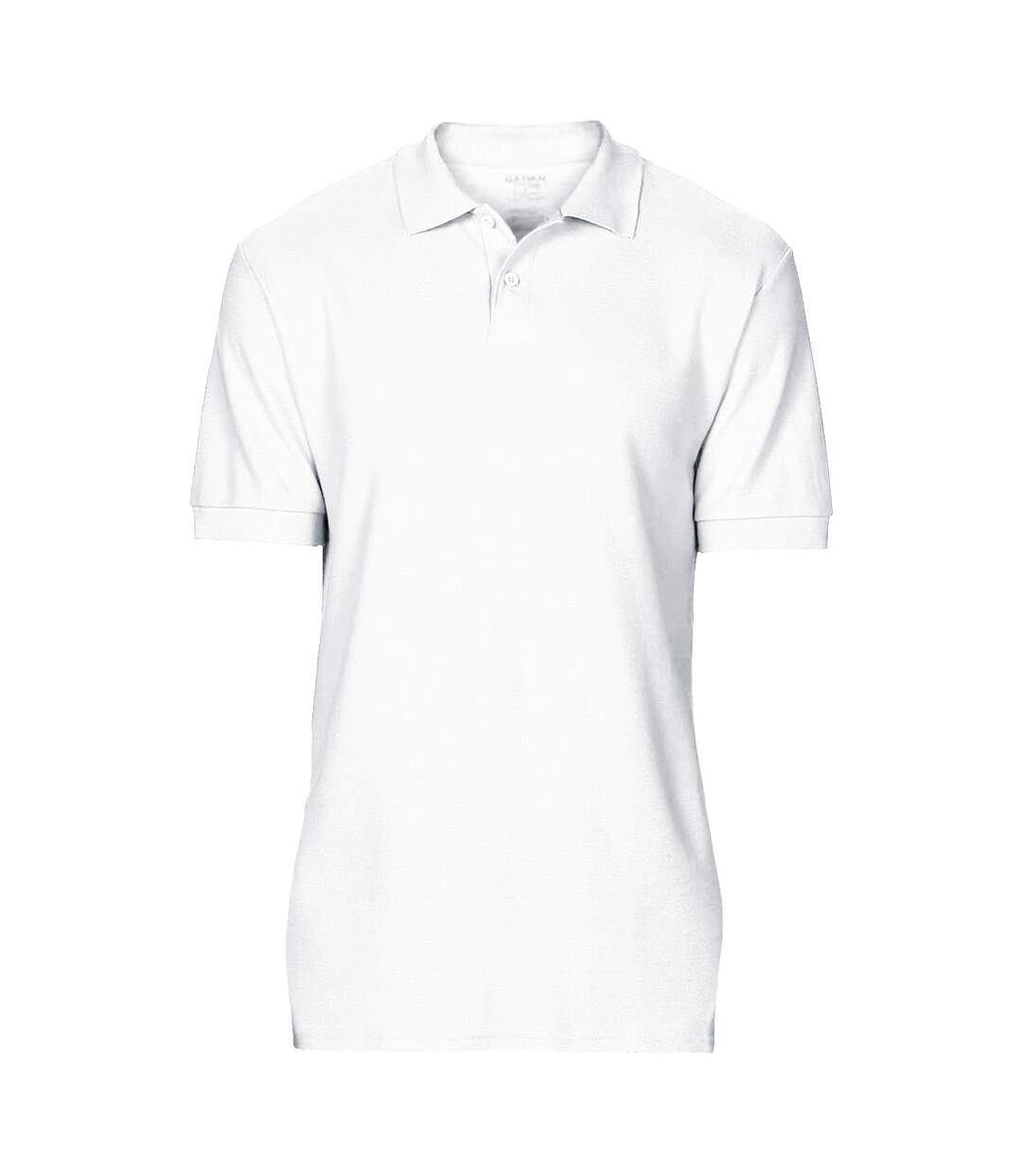 Softstyle polo homme blanc Gildan-1