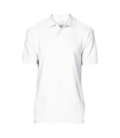 Gildan Softstyle Mens Short Sleeve Double Pique Polo Shirt (White)