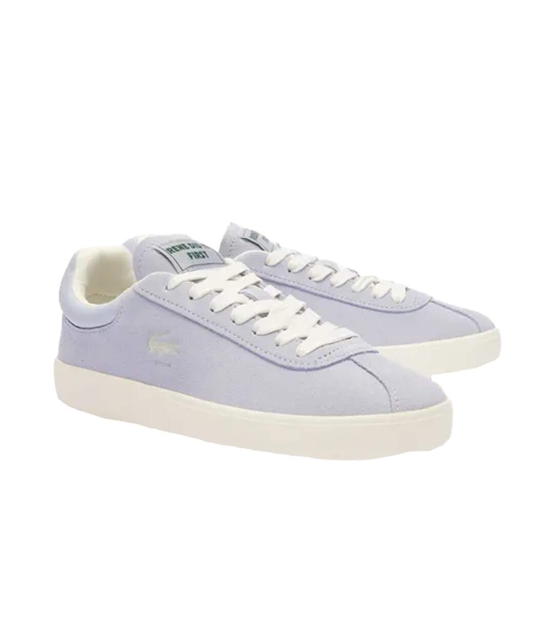 Womens/ladies baseshot suede trainers light blue Lacoste-1