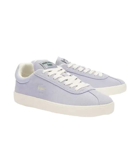 Womens/ladies baseshot suede trainers light blue Lacoste