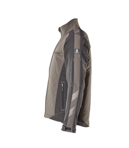 Mens Unique Dresden Soft Shell Jacket Dark Anthracite Black Mascot