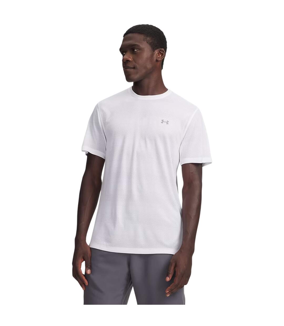 T-shirt Sport Velociti Homme Blanc Under Armour-1