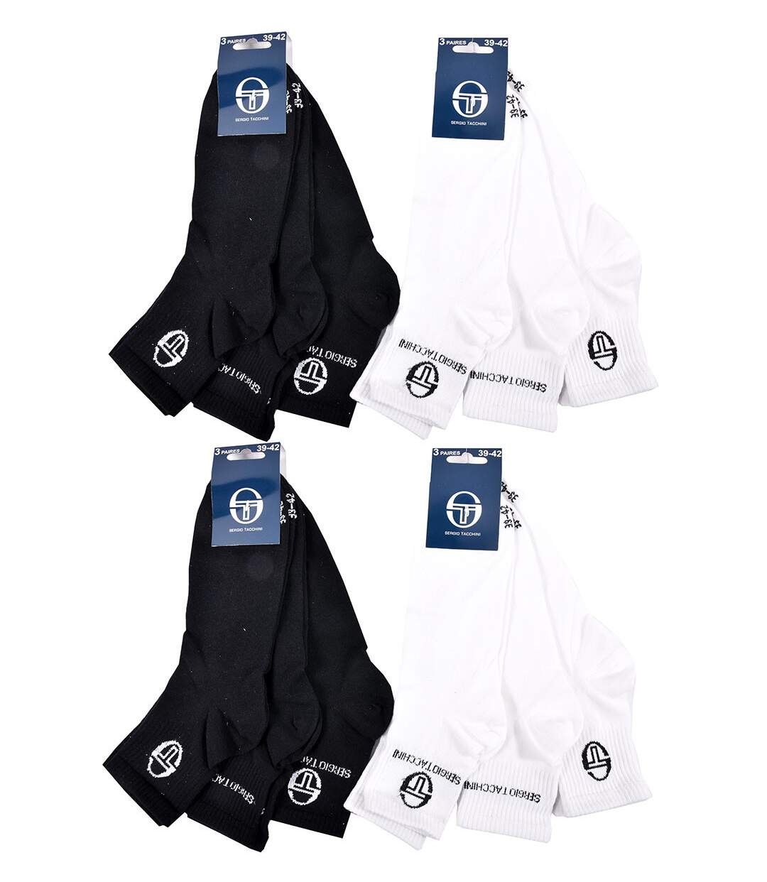 Chaussettes Homme QUARTER SERGIO TACCHINI Pack de 12 Paires 1341