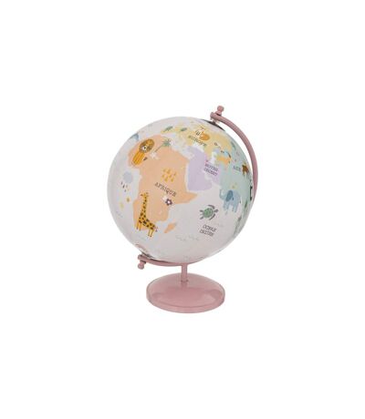 Globe Terrestre Enfant Animaux 28cm Rose