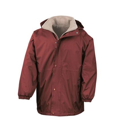 Veste adulte bordeaux / brun-beige Result Result