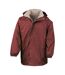 Veste adulte bordeaux / brun-beige Result-1