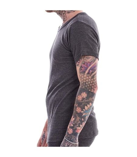 Hauts Thermiques Manches Courtes Homme Gris Heatforce