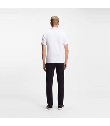 Mens Passenger Box Logo Polo Shirt White Boss