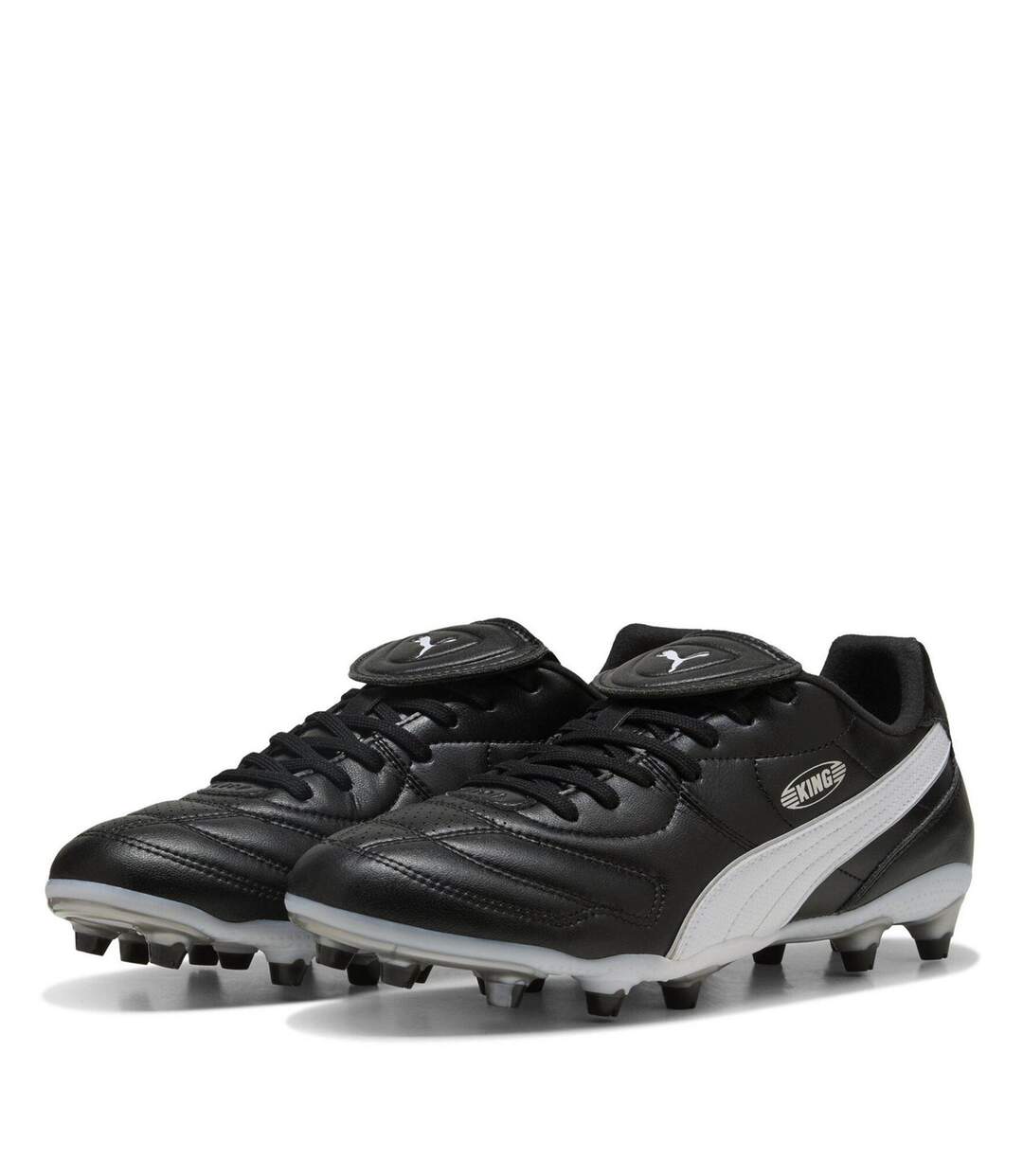 Mens Liga King Firm Ground Football Boots  Black Puma-1