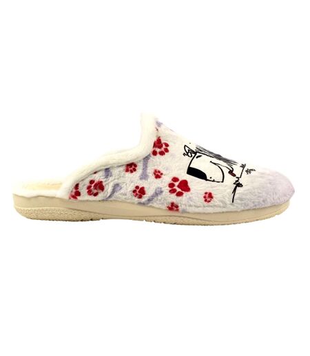 Chaussons mules eternity femme blanc Lazy Dogz