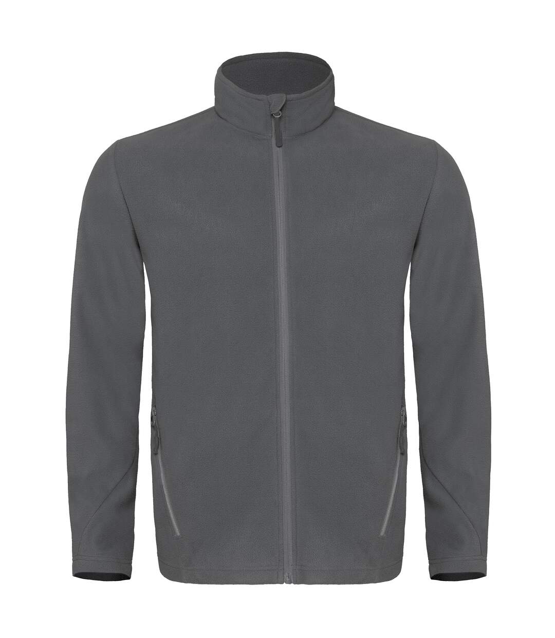 B&C Mens Coolstar Ultra Light Full Zip Fleece Top (Steel Grey)