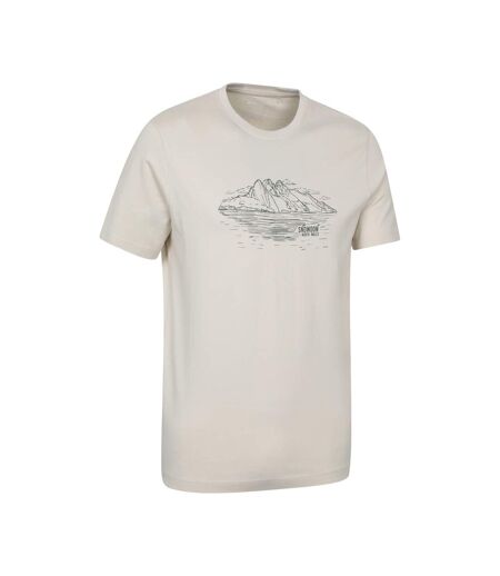 T-shirt manches courtes snowdon homme blanc cassé Mountain Warehouse