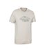 T-shirt manches courtes snowdon homme blanc cassé Mountain Warehouse-3