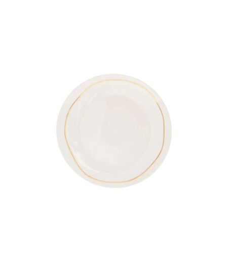 Lot de 6 Assiettes Plates Selena 26cm Blanc