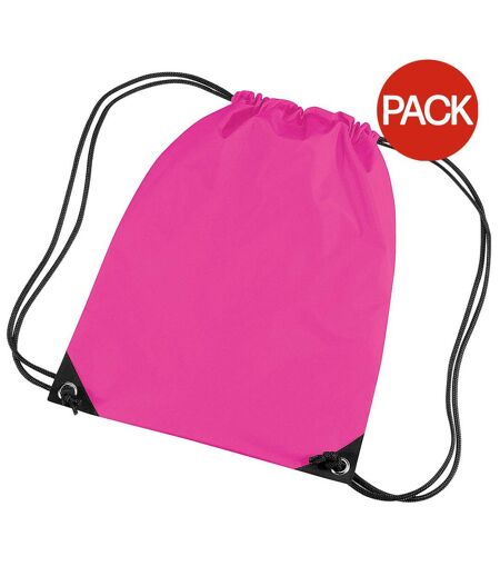 Lot De 2  Sac De Gym 11 Litres Taille Unique Fuchsia Bagbase