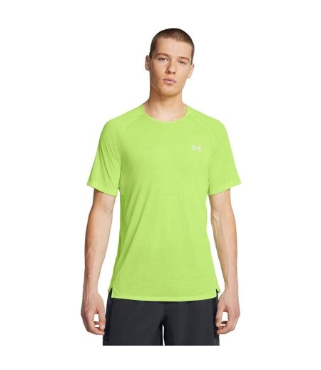 T-shirt Manches Raglan Launch Trail Run Homme Vert Under Armour