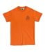 T-shirt Motif/style Brodé Millennium Falcon Adulte Orange Star Wars-1