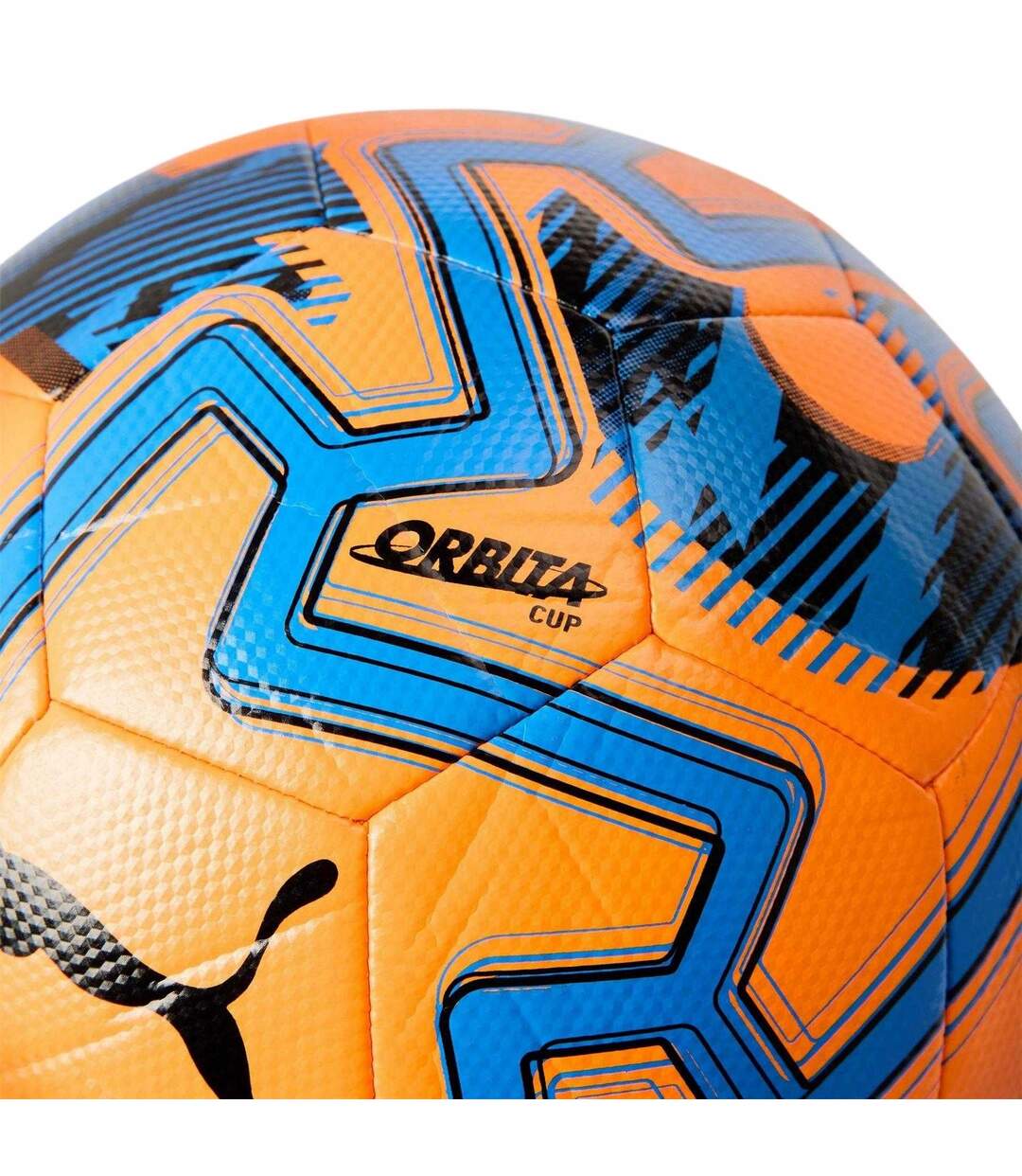 Unisex Adult Geometric Pattern Match Football 5 Orange Blue Puma-2