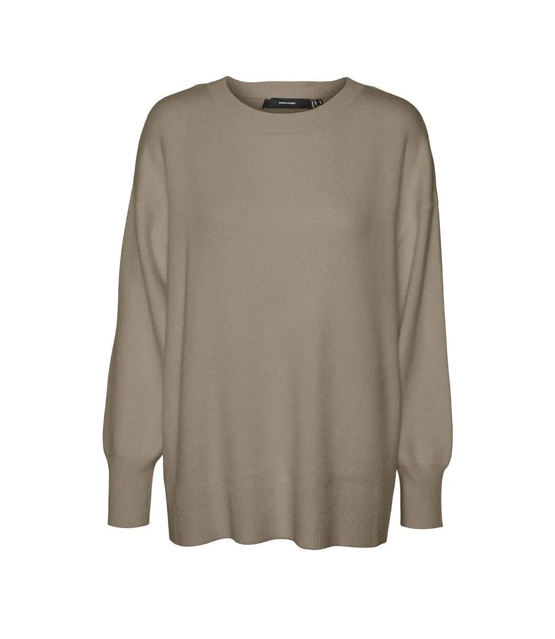 Pull marron femme vero moda nancy-1