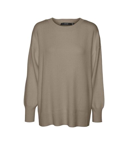 Pull marron femme vero moda nancy