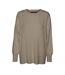 Pull marron femme vero moda nancy-1