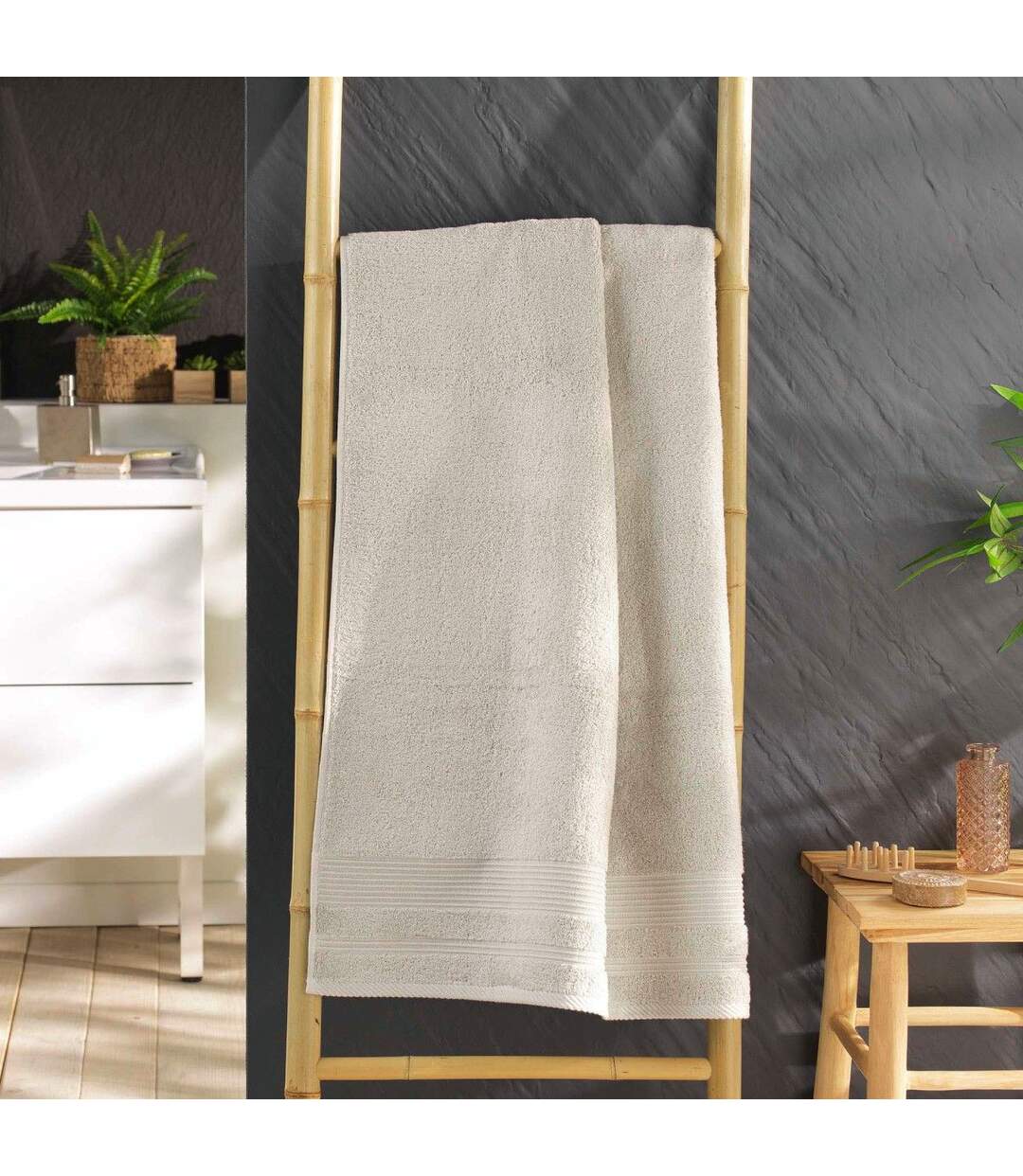 Drap de Douche Tendresse 70x130cm Lin-2
