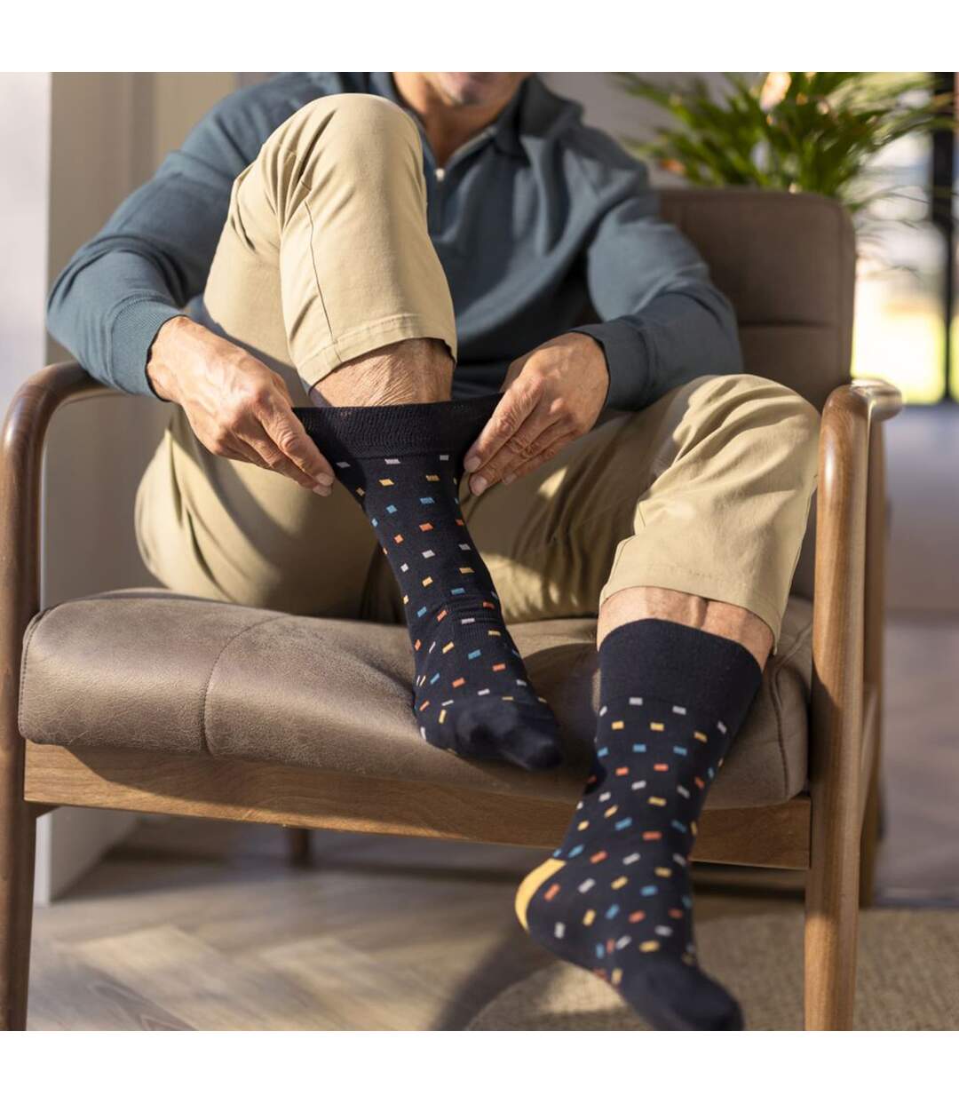 12 Pairs Mens Cotton Rich Everyday Socks Soft Top Flat Seam Comfort Socks-5