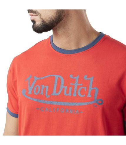 T-shit homme stretch en col V en contraste Blast Vondutch