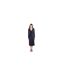 Robe Portefeuille Manches Longues Eulo Femme Bleu Foncé Boss-1