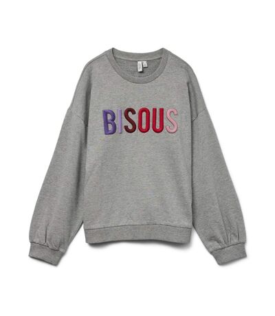 Sweat gris femme vero moda botra - l