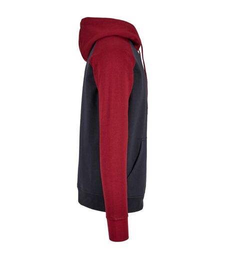 Sweat À Capuche Homme Bleu Marine Bordeaux Build Your Brand