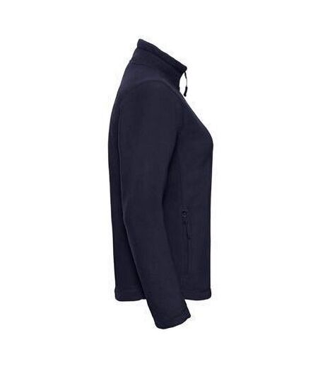 Russell Colours Ladies Full Zip Outdoor Fleece Jacket Veste Polaire D'extérieur À Fermeture Éclair Noir Jerzees Colours