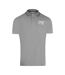 Unisex Adult Contrast Striped Striped Neckline Polo Shirt Grey Cavalli Class-1