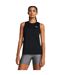 Womens/ladies Tech Solid Technical Vest Top Black White Under Armour-4