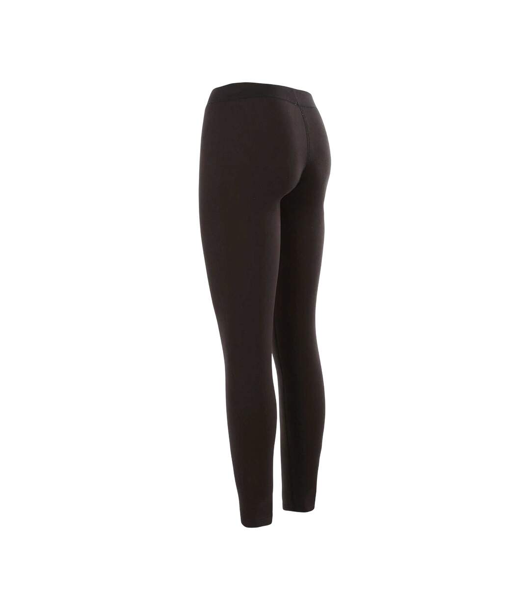 Legging Uni Et Doublé À Taille Élastiquée Fuzzy Femme Noir Trespass-2