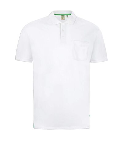 Duke Mens Grant Chest Pocket Pique Polo Shirt (White) - UTDC177
