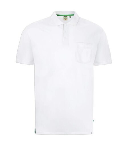 Duke Mens Grant Chest Pocket Pique Polo Shirt (White) - UTDC177