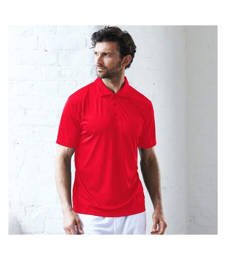 AWDis Just Cool Mens Smooth Short Sleeve Polo Shirt (Fire Red)