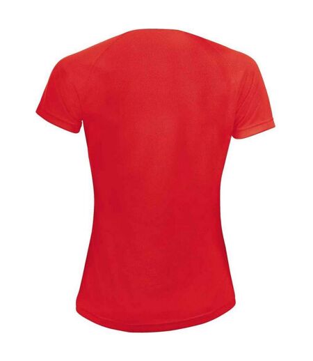 T-shirt Sporty Femme Rouge SOLS