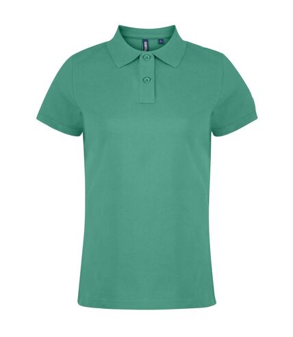 Asquith & Fox Womens/Ladies Plain Short Sleeve Polo Shirt (Kelly)