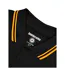 Mens Twin Tip Polo Shirt White Black Gold Lambretta-3