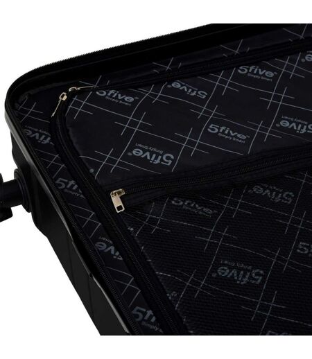 Lot de 3 Valises Rigides à Roulettes Travel 77cm Noir