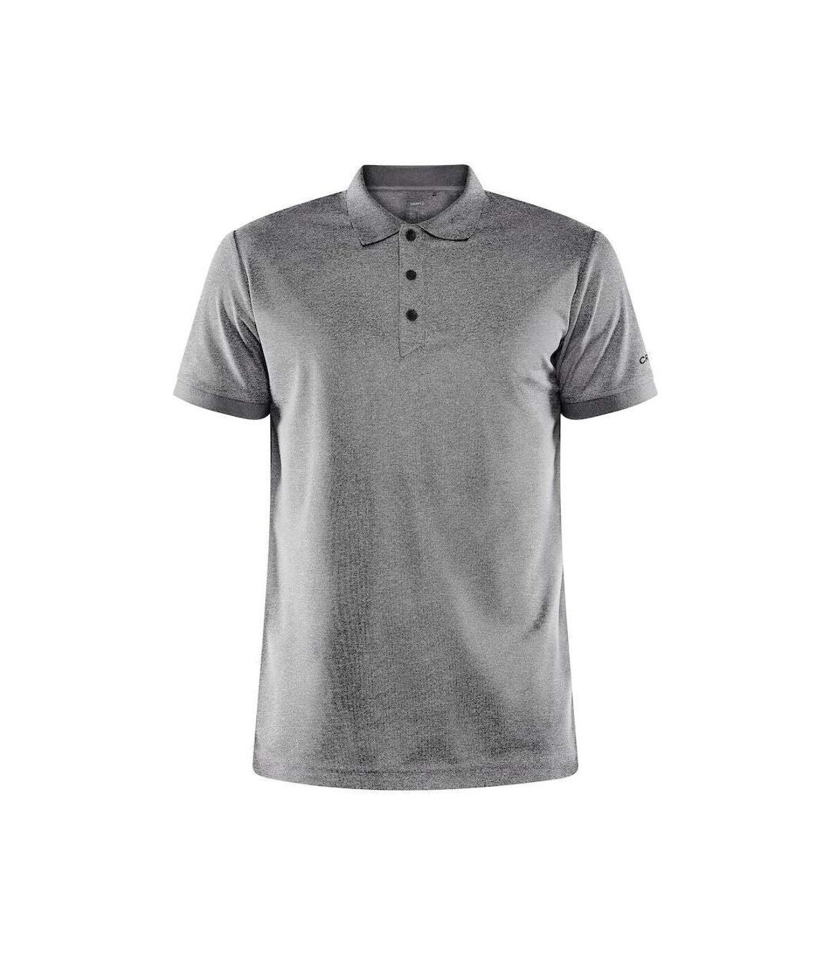 Craft Mens Core Unify Melange Polo Shirt (Dark Grey)