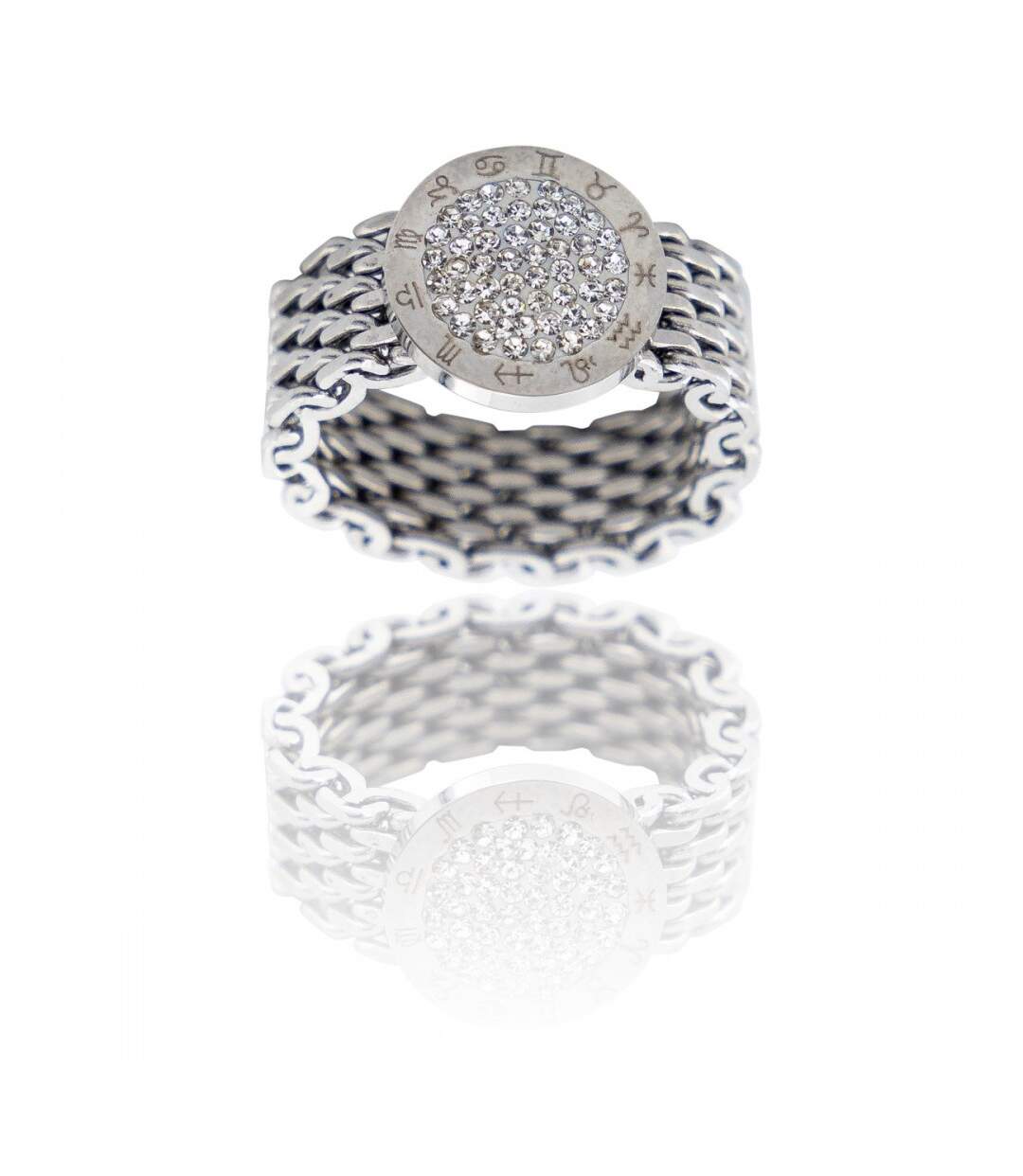 Jolie Bague Femme Mailles Strass DAPHNEE-1