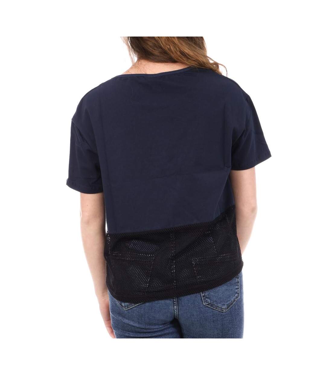 T-Shirt marine femme le coq sportif loose-2