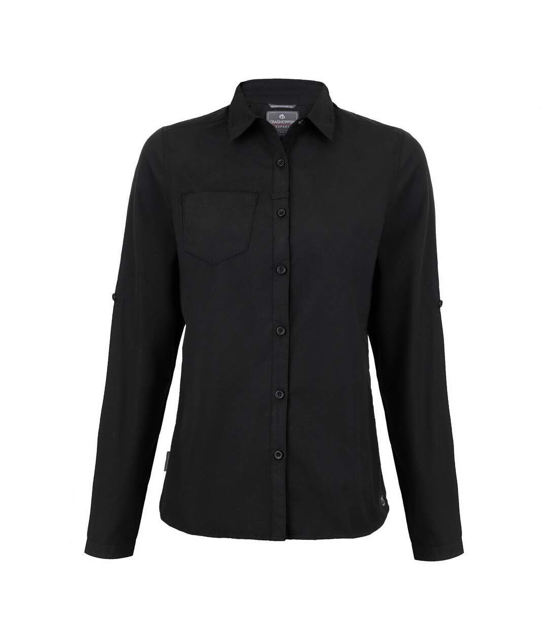 Womens/ladies expert kiwi long-sleeved shirt black Craghoppers